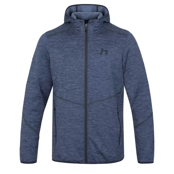  Férfi pulóver HANNAH DAMAR HOODY KÉK ÁRNYÉK MEL 