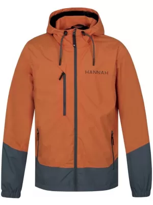 Férfi dzseki HANNAH STRIDER ÉGETETT NARANCS/BALZSAMZÖLD