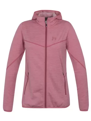 Női pulóver HANNAH DAGNYS HOODY KVARC RÓZSASZÍN MEL