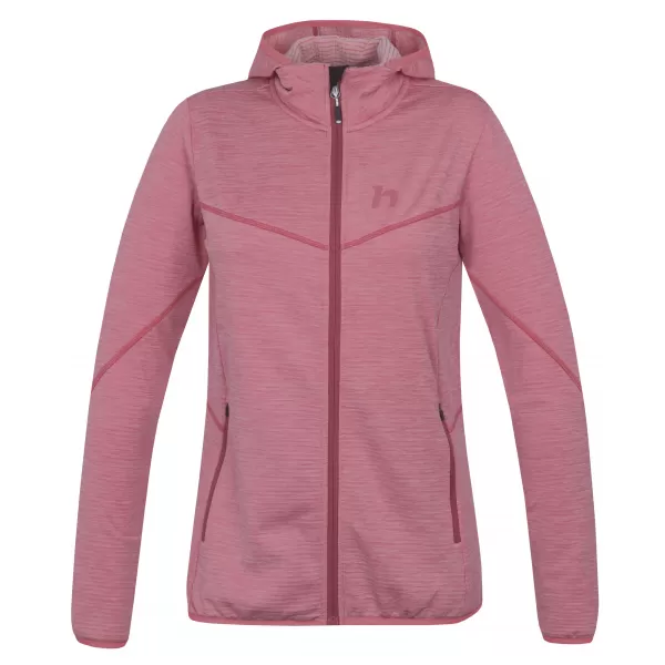  Női pulóver HANNAH DAGNYS HOODY KVARC RÓZSASZÍN MEL 
