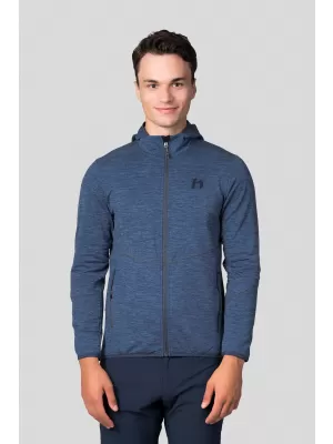 Férfi pulóver HANNAH DAMAR HOODY KÉK ÁRNYÉK MEL