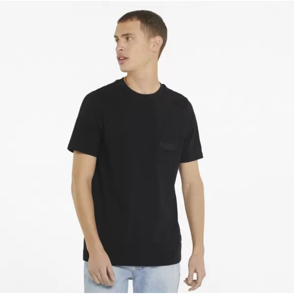  Férfi póló PUMA MODERN BASIC POCKET TEE PUMA FEKETE 