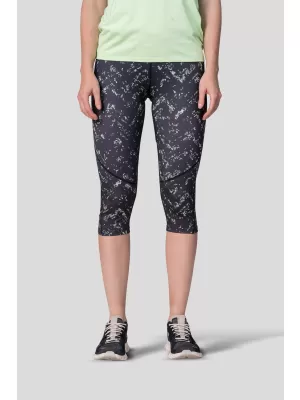 3/4-es női leggings HANNAH RELAY ANTRACIT/ZÖLD