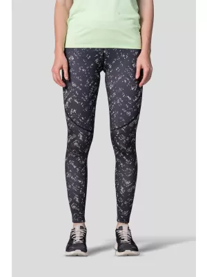 Női leggings HANNAH MONETY ANTRACIT/ZÖLD