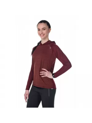 Női sport pulóver KILPI AILEEN-W RL0310KI SÖTÉT VÖRÖS