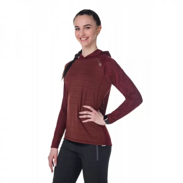  Női sport pulóver KILPI AILEEN-W RL0310KI SÖTÉT VÖRÖS 