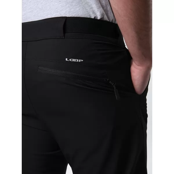  Férfi softshell nadrág LOAP URFINN FEKETE/FEHÉR 