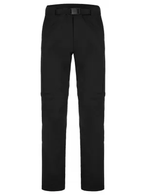 Férfi softshell nadrág LOAP URFINN FEKETE/FEHÉR