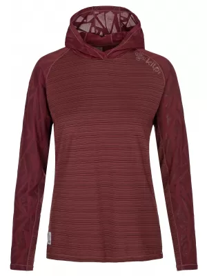 Női sport pulóver KILPI AILEEN-W RL0310KI SÖTÉT VÖRÖS