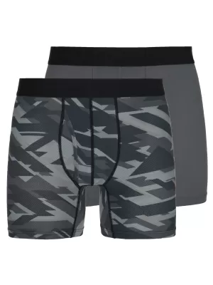 Férfi boxer 2 db KILPI 2P NETT-M RM0214KI SÖTÉTSZÜRKE/KHAKI
