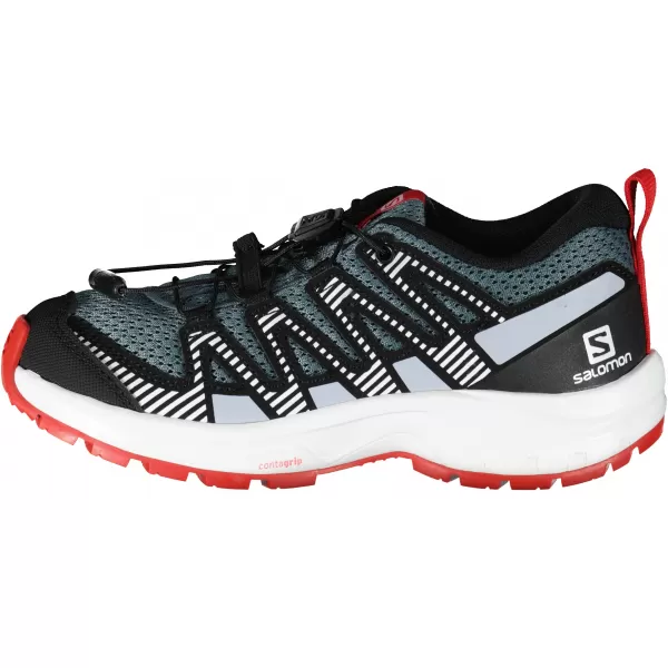  Gyerekcipők SALOMON XA PRO V8 J L41613700 SZÜRKE/KÉK/PIROS 