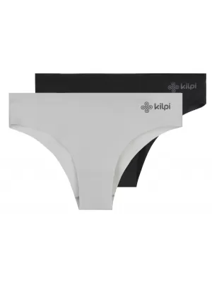 Női bugyi 2 csomag KILPI 2P NELIA-W RL0222KI VILÁGOS SZÜRKE/FEKETE