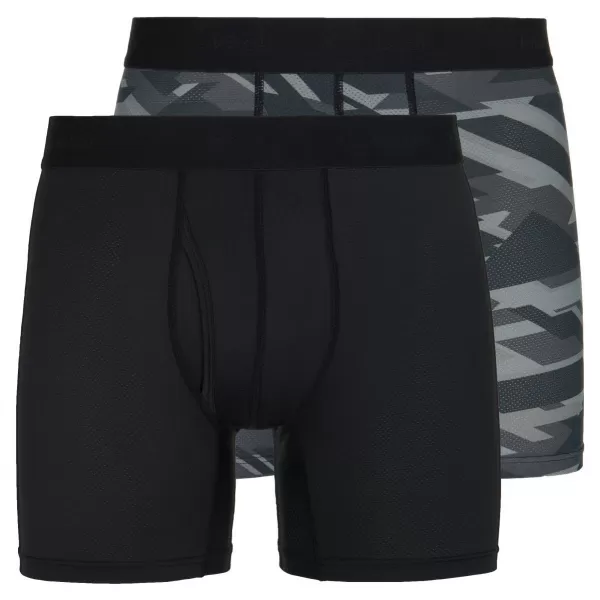  Férfi boxer 2 db KILPI 2P NETT-M RM0214KI FEKETE/SZÜRKE 