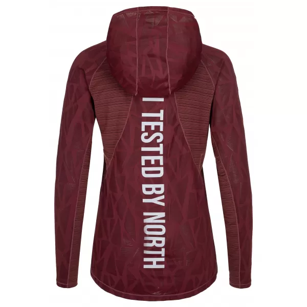 Női sport pulóver KILPI AILEEN-W RL0310KI SÖTÉT VÖRÖS 