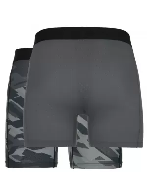 Férfi boxer 2 db KILPI 2P NETT-M RM0214KI SÖTÉTSZÜRKE/KHAKI