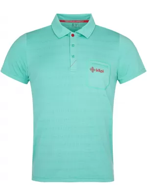 Férfi póló gallérral KILPI GIVRY-M RM0304KI TÜRKIZ