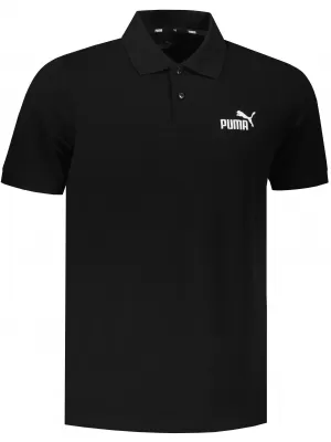 Férfi póló gallérral PUMA ESS PIQUE POLO 586674-01 FEKETE