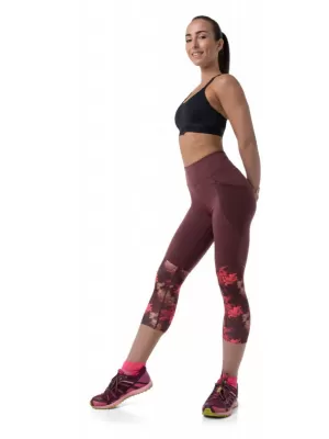 3/4-es női leggings KILPI SOLAS-W RL0213KI SÖTÉT VÖRÖS