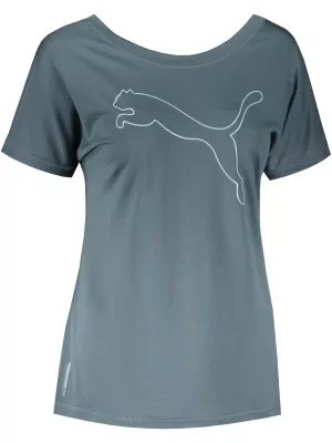 Női póló PUMA TRAIN FAVORITE JERSEY CAT TEE 520260-42 SZÜRKE