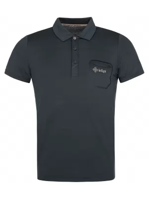 Férfi póló gallérral KILPI GIVRY-M RM0304KI SZÜRKE