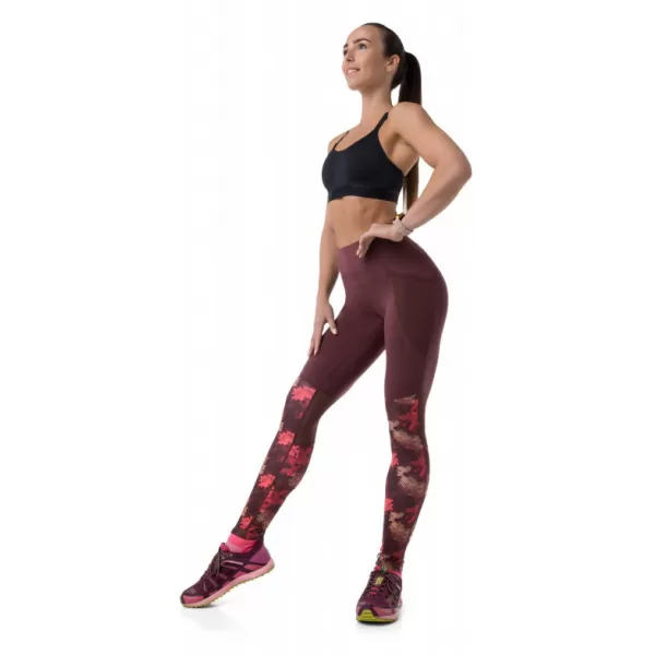  Női leggings KILPI LIGANO-W RL0212KI SÖTÉT VÖRÖS 
