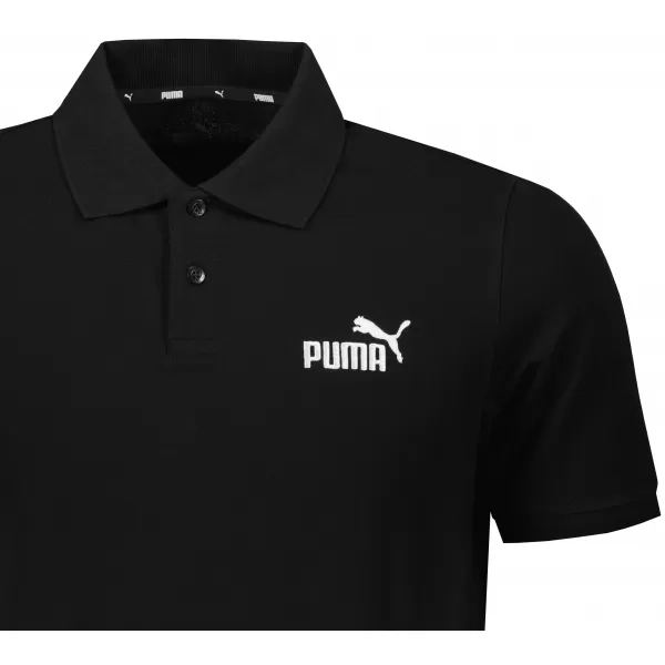  Férfi póló gallérral PUMA ESS PIQUE POLO 586674-01 FEKETE 