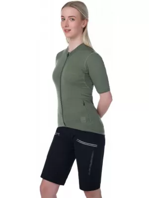 Női kerékpáros mez KILPI MEARIL-W RL0324KI KHAKI