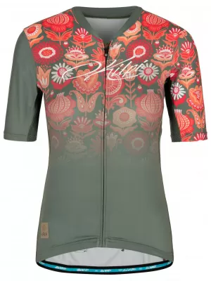 Női kerékpáros mez KILPI ORETI-W RL0327KI KHAKI
