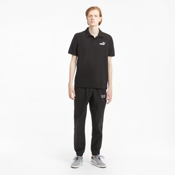  Férfi póló gallérral PUMA ESS PIQUE POLO 586674-01 FEKETE 