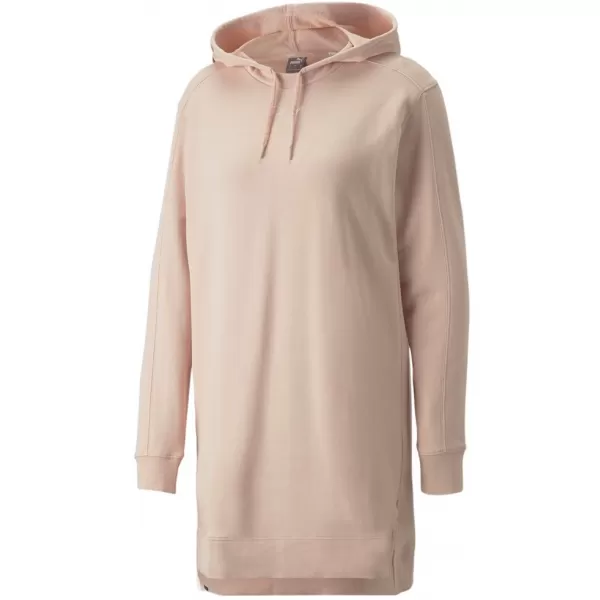  Női pulóver PUMA HER HOODED DRESS 670817-47 RÓZSASZÍN 