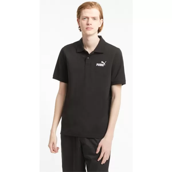  Férfi póló gallérral PUMA ESS PIQUE POLO 586674-01 FEKETE 