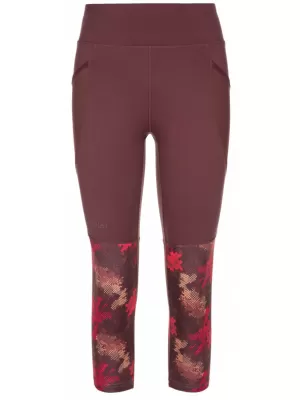 3/4-es női leggings KILPI SOLAS-W RL0213KI SÖTÉT VÖRÖS