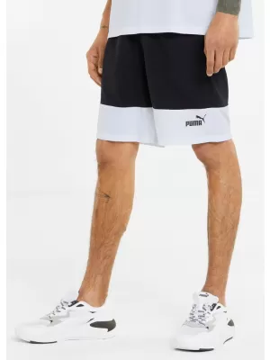 Férfi rövidnadrág PUMA POWER COLORBLOCK WOVEN SHORTS 9 848819-01 FEKETE