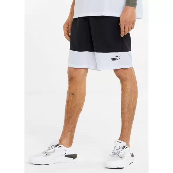  Férfi rövidnadrág PUMA POWER COLORBLOCK WOVEN SHORTS 9 848819-01 FEKETE 