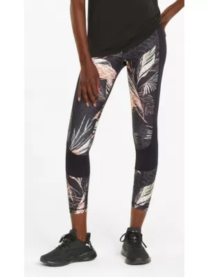 Női leggings PUMA TRAIN AOP EVERSCULPT HIGH WAIST 7/8 TIGHT 521606-51 FEKETE