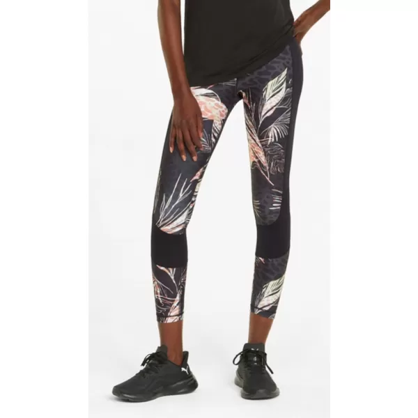  Női leggings PUMA TRAIN AOP EVERSCULPT HIGH WAIST 7/8 TIGHT 521606-51 FEKETE 