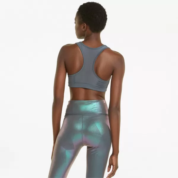  Női melltartó PUMA MID IMPACT 4KEEPS GRAPHIC BRA PM 520306-42 SZÜRKE 