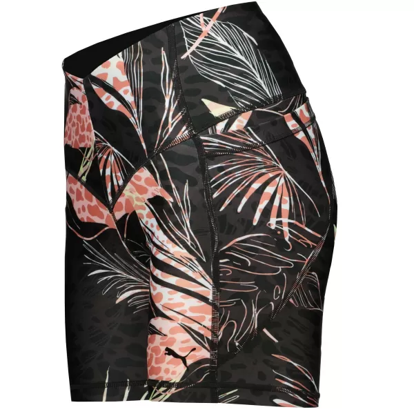  Női rövidnadrág PUMA TRAIN TREND AOP EVERSCULPT HIGH WAIST 5 TIGHT SHORT 521610-01 FEKETE 