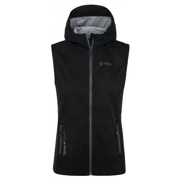 Női softshell mellény KILPI MONILEA-W RL0107KI FEKETE 