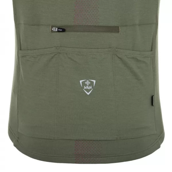  Férfi kerékpáros mez KILPI PETRANA-M RM0312KI KHAKI 