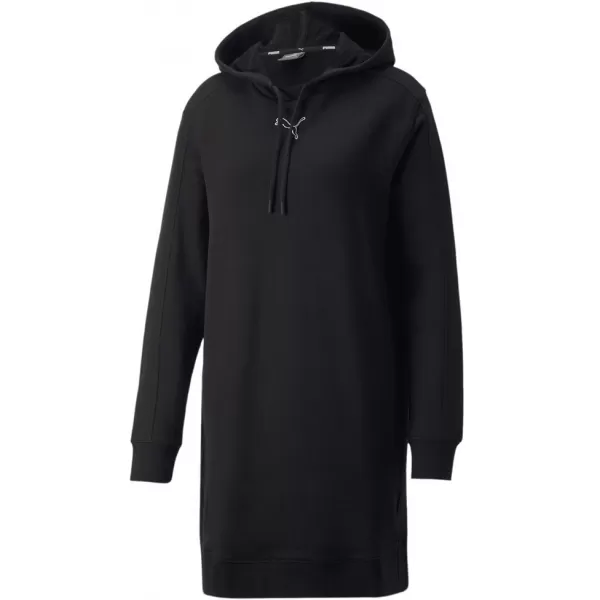  Női pulóver PUMA HER HOODED DRESS 670817-01 FEKETE 