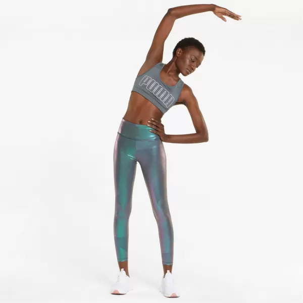  Női melltartó PUMA MID IMPACT 4KEEPS GRAPHIC BRA PM 520306-42 SZÜRKE 
