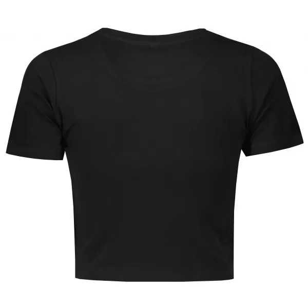  Női crop top póló ALTISPORT BYB/ALW056BY042 FEKETE ÉS FEHÉR 