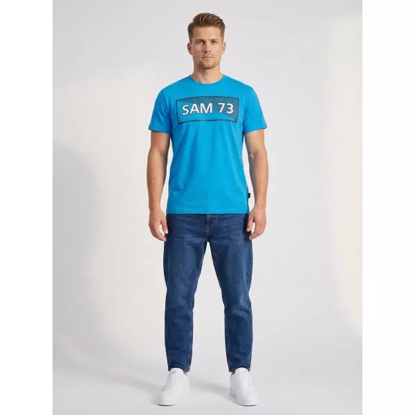  Férfi póló SAM 73 FENRI MT 814 FÉNYES KÉK 