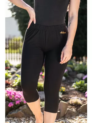 3/4-es női leggings ALTISPORT OWECA LPAX576 FEKETE