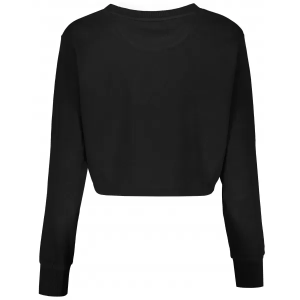  Női crop felső pulóver ALTISPORT BYB/ALW056BY131 FEKETE RÓZSASZÍN 