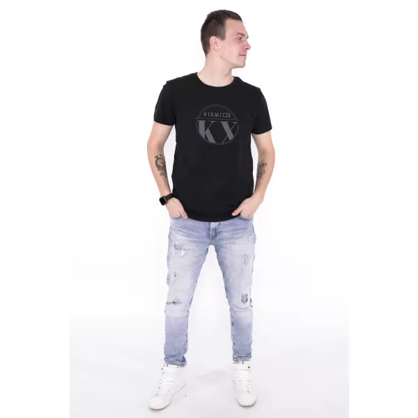  Férfi póló KIXMI OCTAVIO FEKETE 