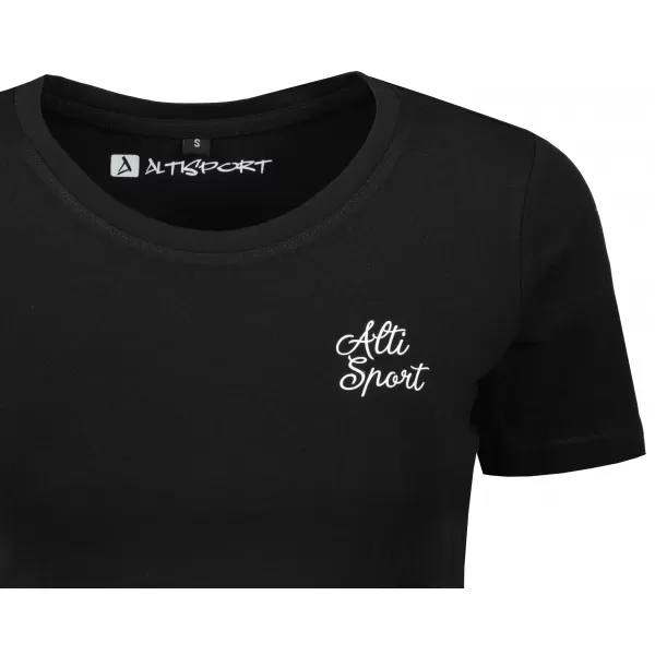  Női crop top póló ALTISPORT BYB/ALW056BY042 FEKETE ÉS FEHÉR 