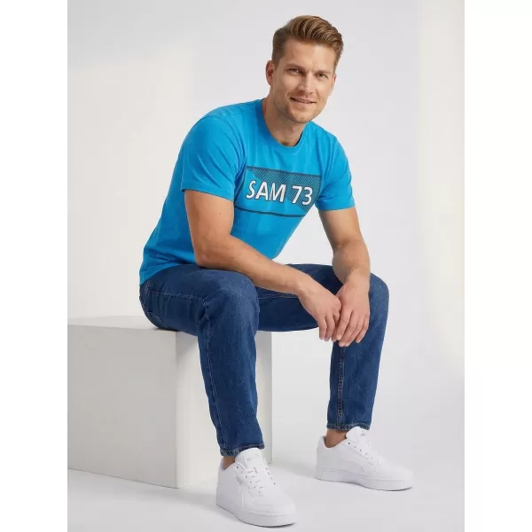  Férfi póló SAM 73 FENRI MT 814 FÉNYES KÉK 