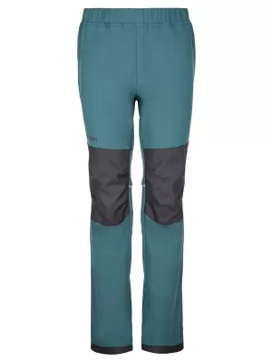 Gyermek softshell nadrág KILPI RIZO-J SJ0405KI SÖTÉTZÖLD